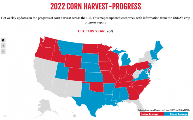 Corn Harvest Progress 10-3-22 Corn Harvest Progress 10-3-22