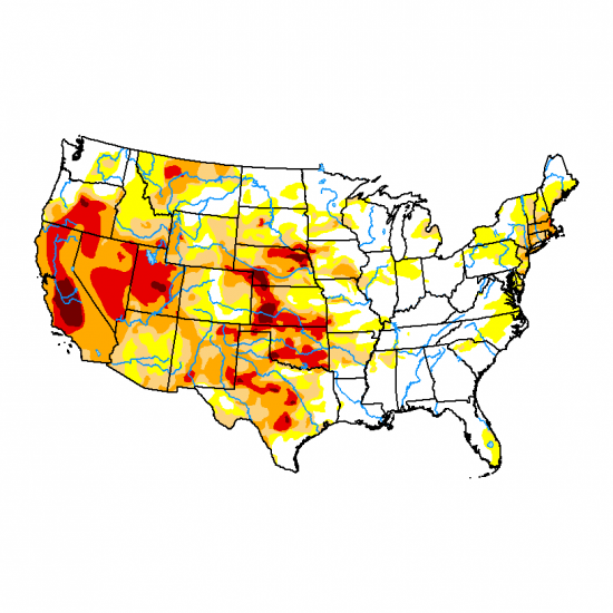 Drought conditions across top corn growing states September 8, 2022